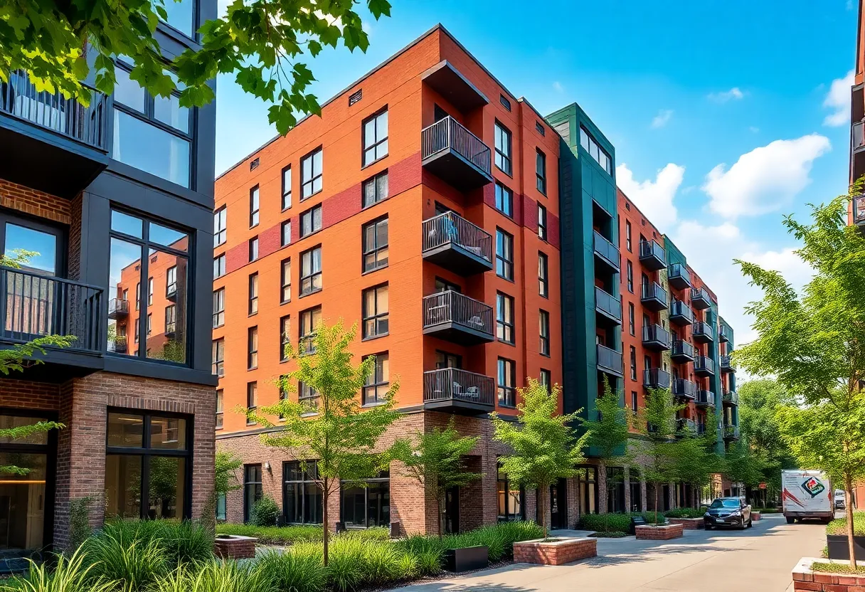 Modern apartments at Alta Durham Summit in Durham, North Carolina