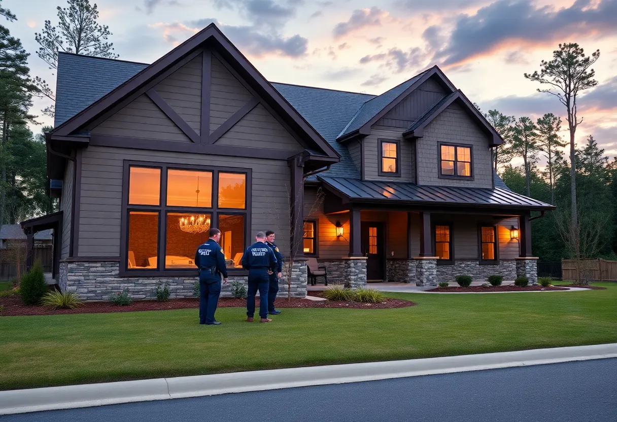 A beautifully designed home honoring a first responder in North Carolina.
