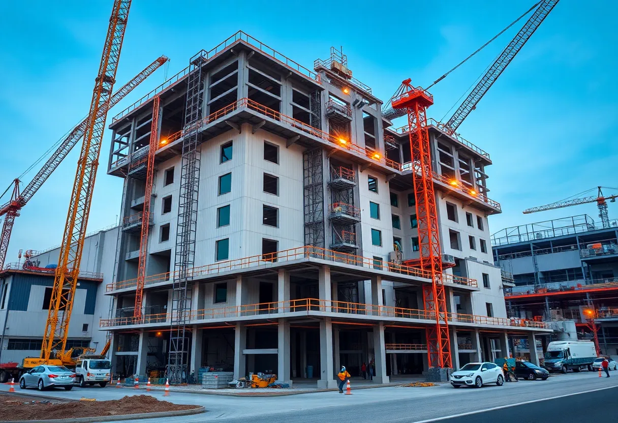 Construction of Merck's pharmaceutical center in Virginia