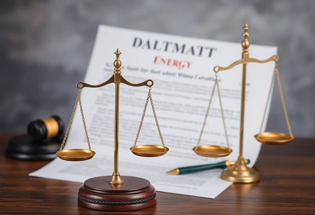 Legal document representing North Carolina lawsuit on energy costs