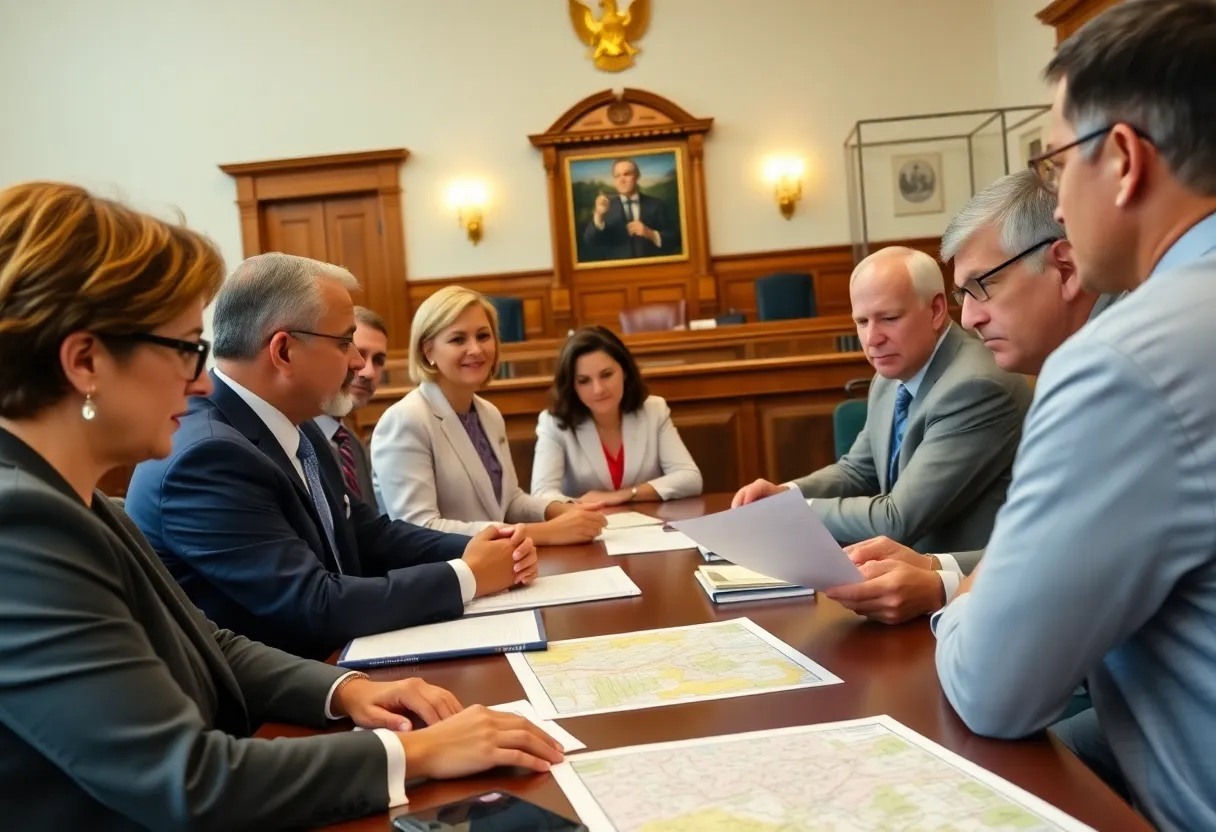 Lawmakers discussing redistricting in North Carolina